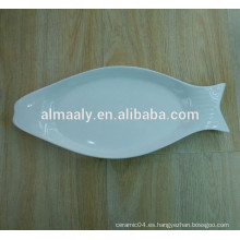 Placa de pescado de porcelana de magnesia de buena calidad